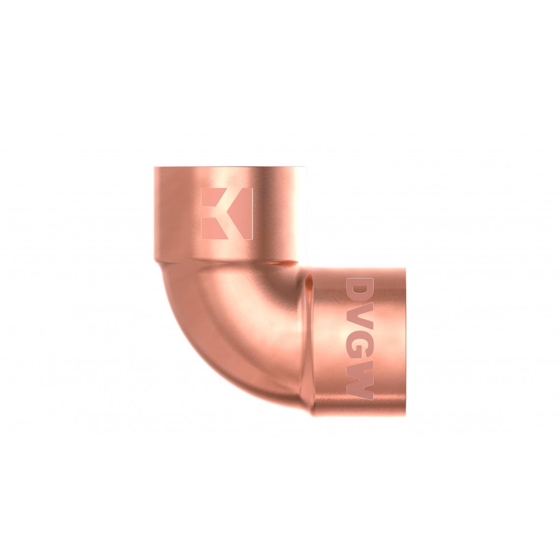 989033017 Angle 90°, copper solder fitting, 15 mm, 2 sockets vue 2