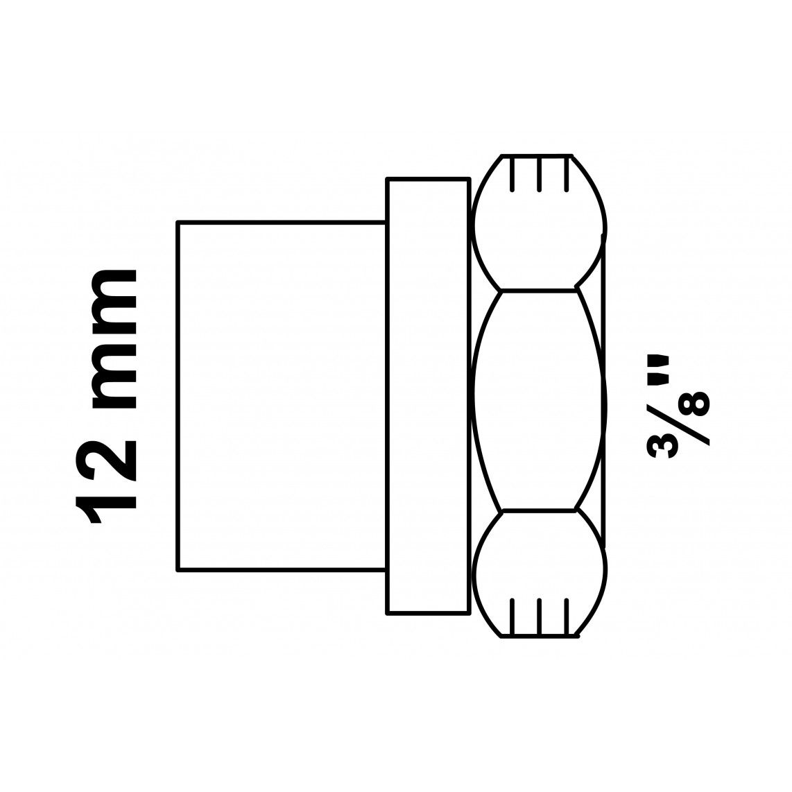 989101017 BR overgangsmof, blanco, 12 mm x 3/8"BI, 1 mof (4270g) vue 2