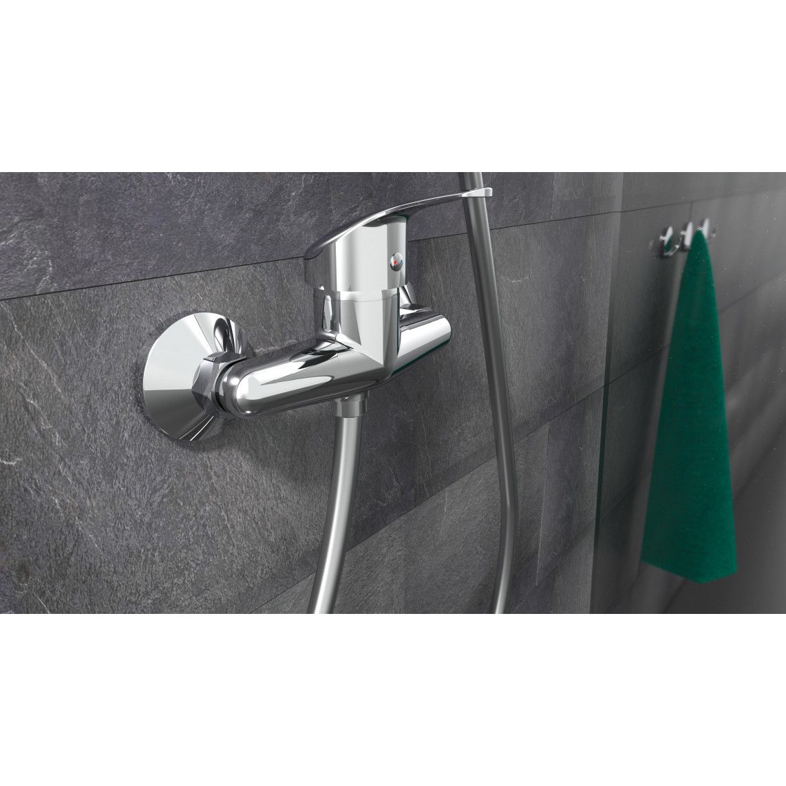 NI168CR GRANDE VITA CLASSIC Douchekraan, chroom vue 3