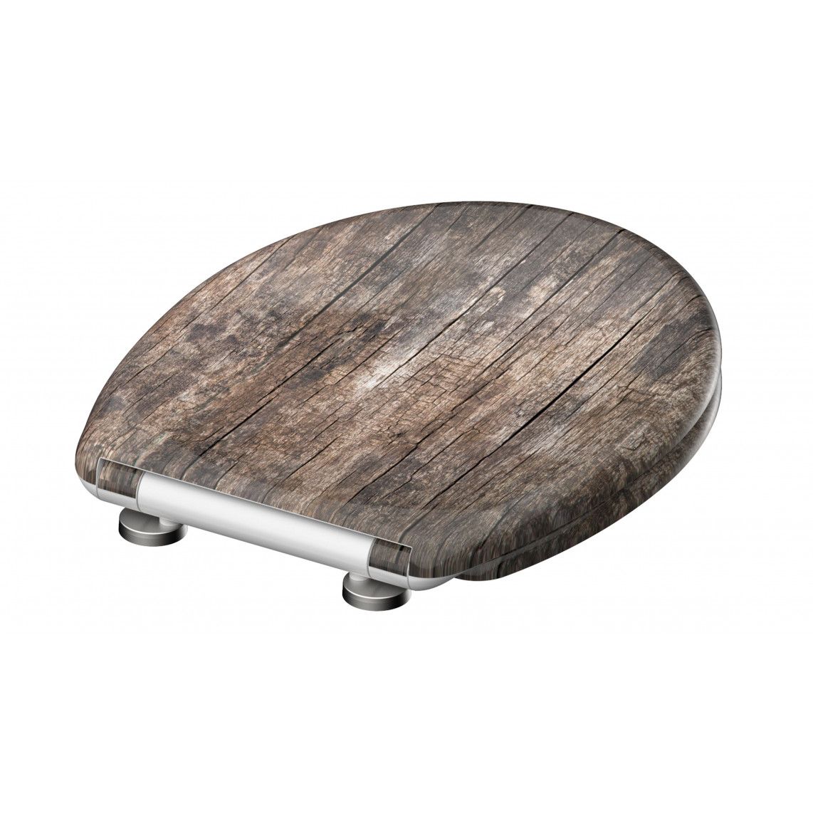 82368 abattant WC en Duroplast OLD WOOD, avec frein de chute et déclipsable vue 4