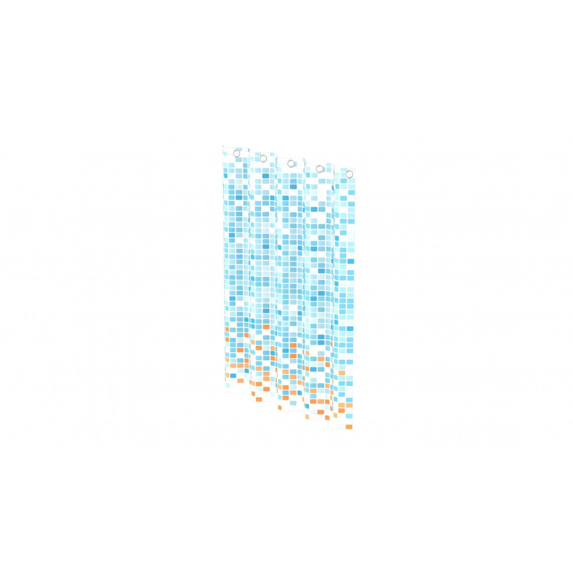 BA0402 rideau de douche, mosaïque bleu/orange vue 5