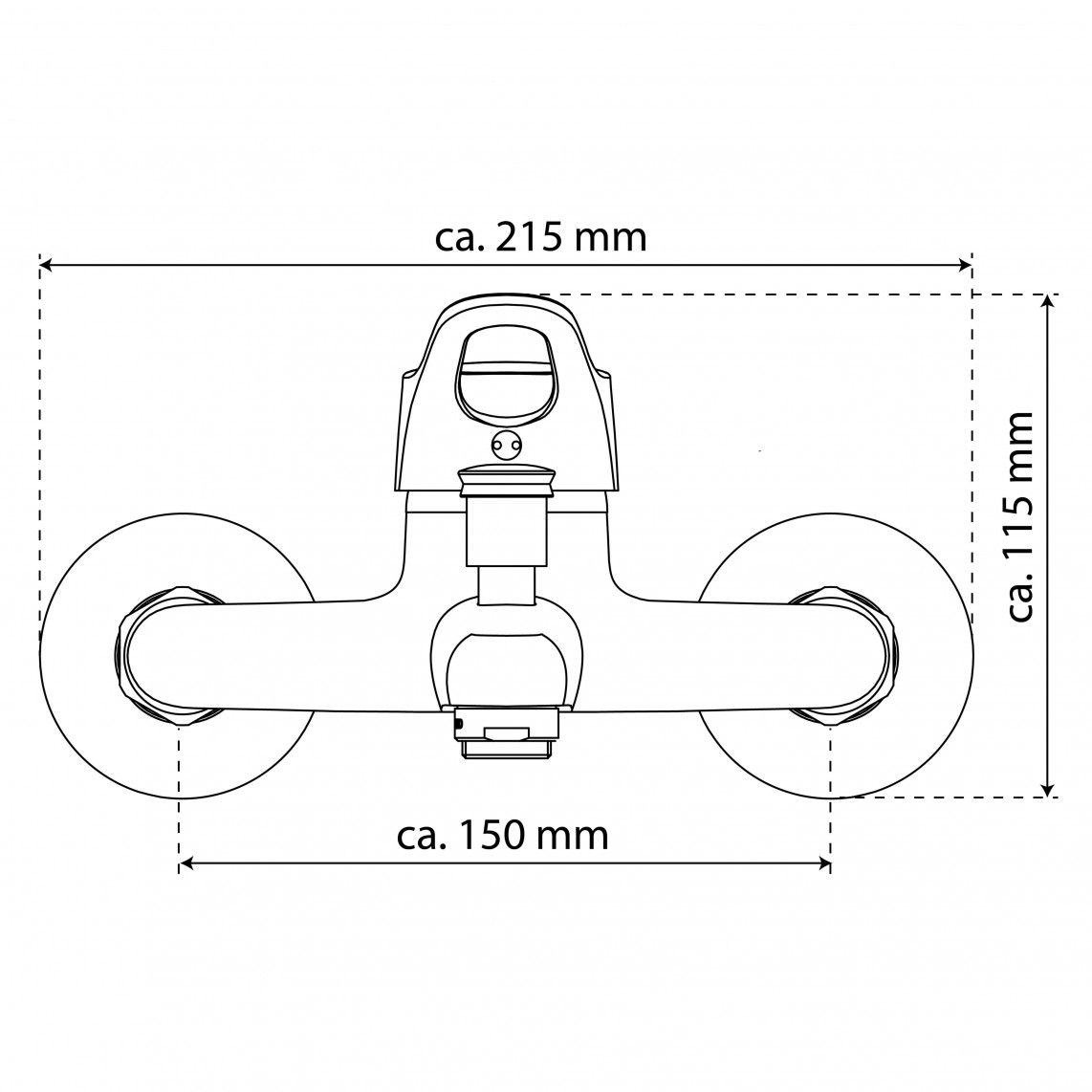 NI023VECR VERONA Bathtub mixer, chrome vue 3