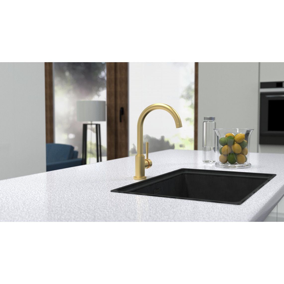 79167 CORNWALL Keukenkraan, mat goud vue 8