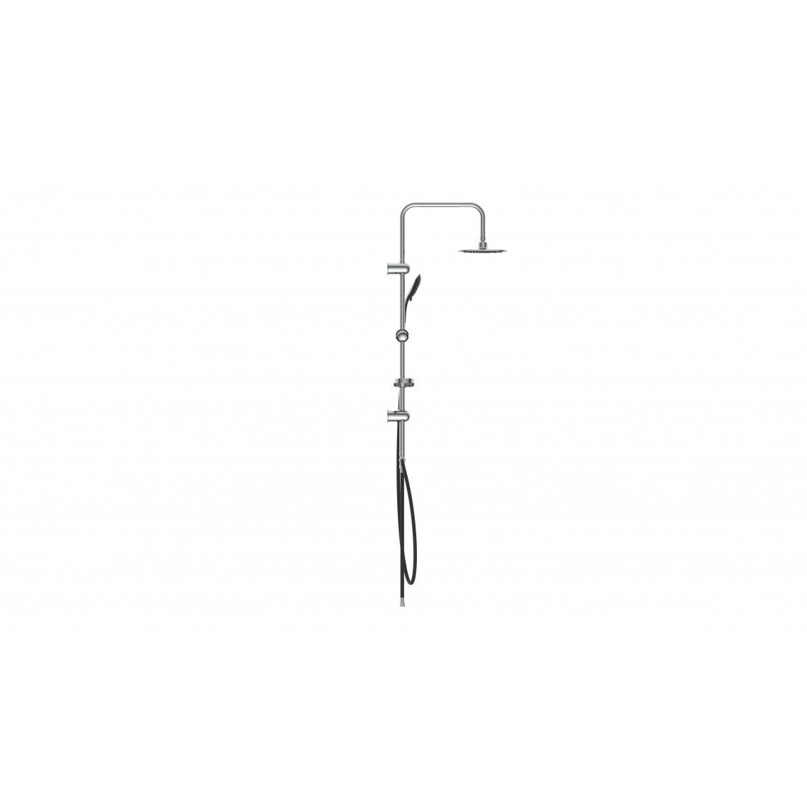 DXLD60088CS DUSCHTRAUM Regendouche set, chroom/zwart vue 3