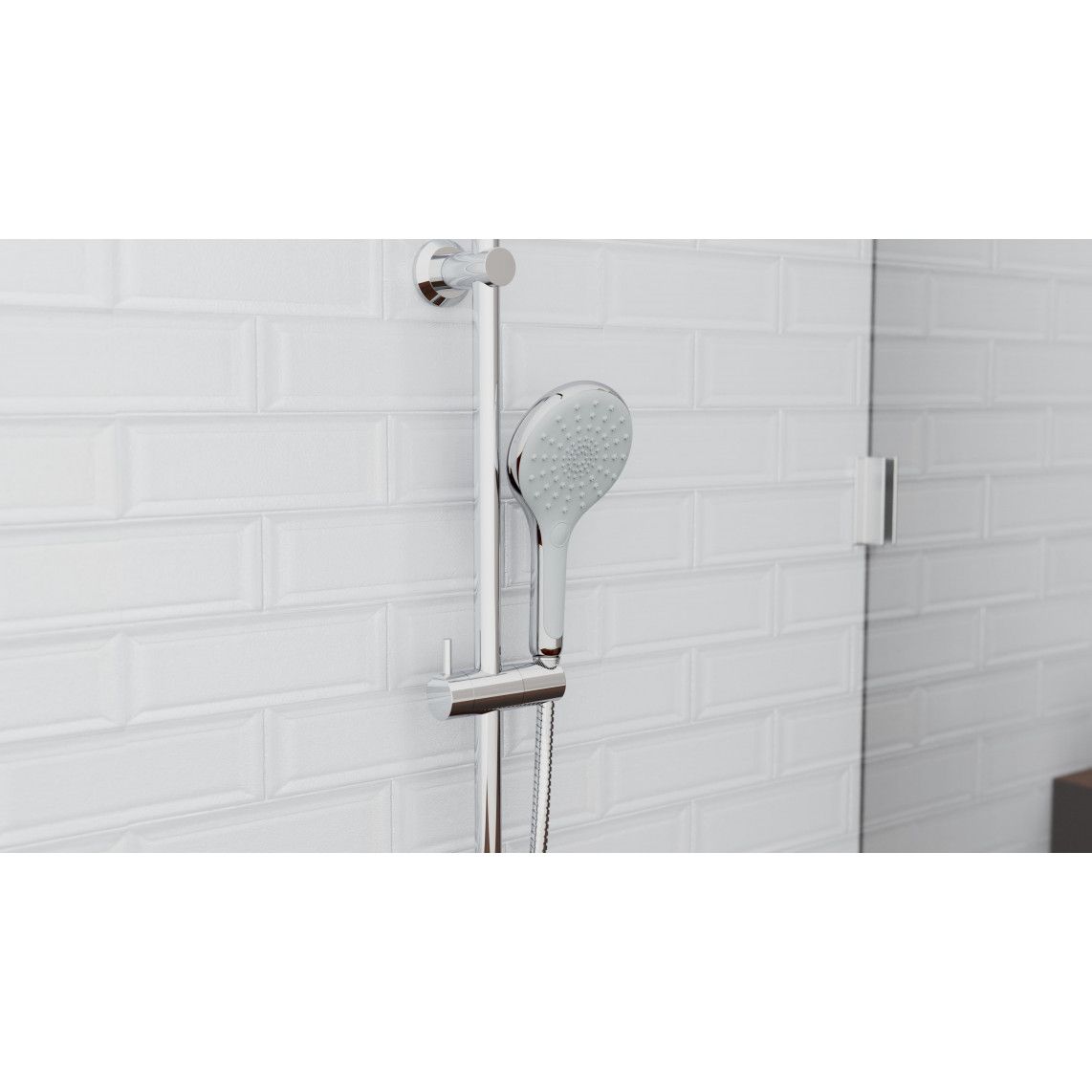 60900 SIRANI Handdouche, chroom/lichtgrijs vue 7