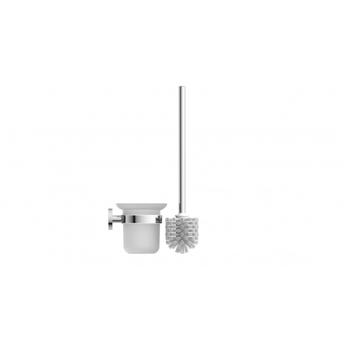 10115 LONDON Toilet brush holder, chrome, wall fixing vue 2