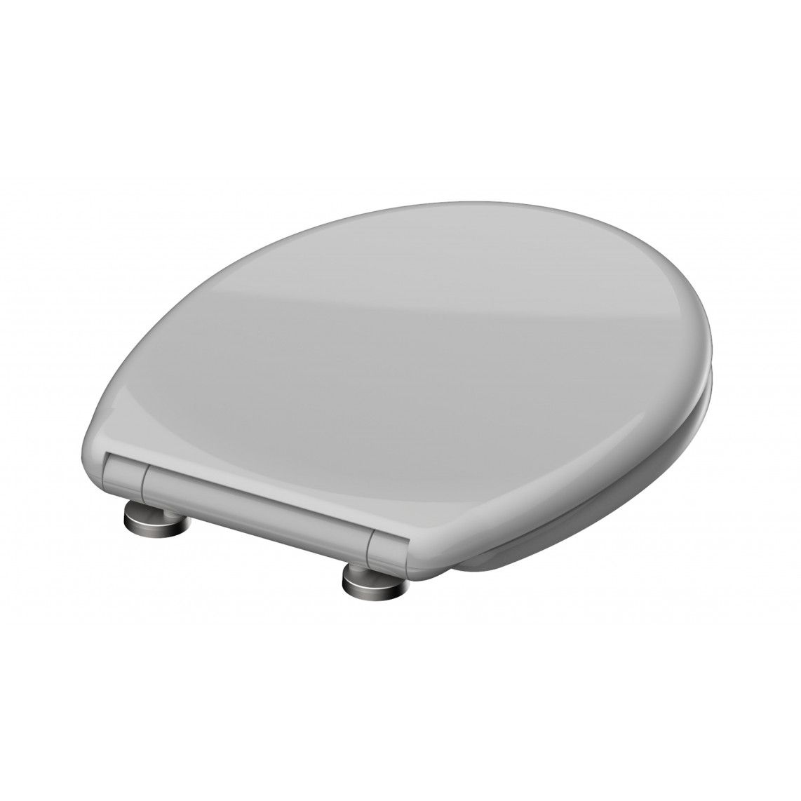 82302 Duroplast WC-zitting GREY, met valrem en afneembaar vue 4
