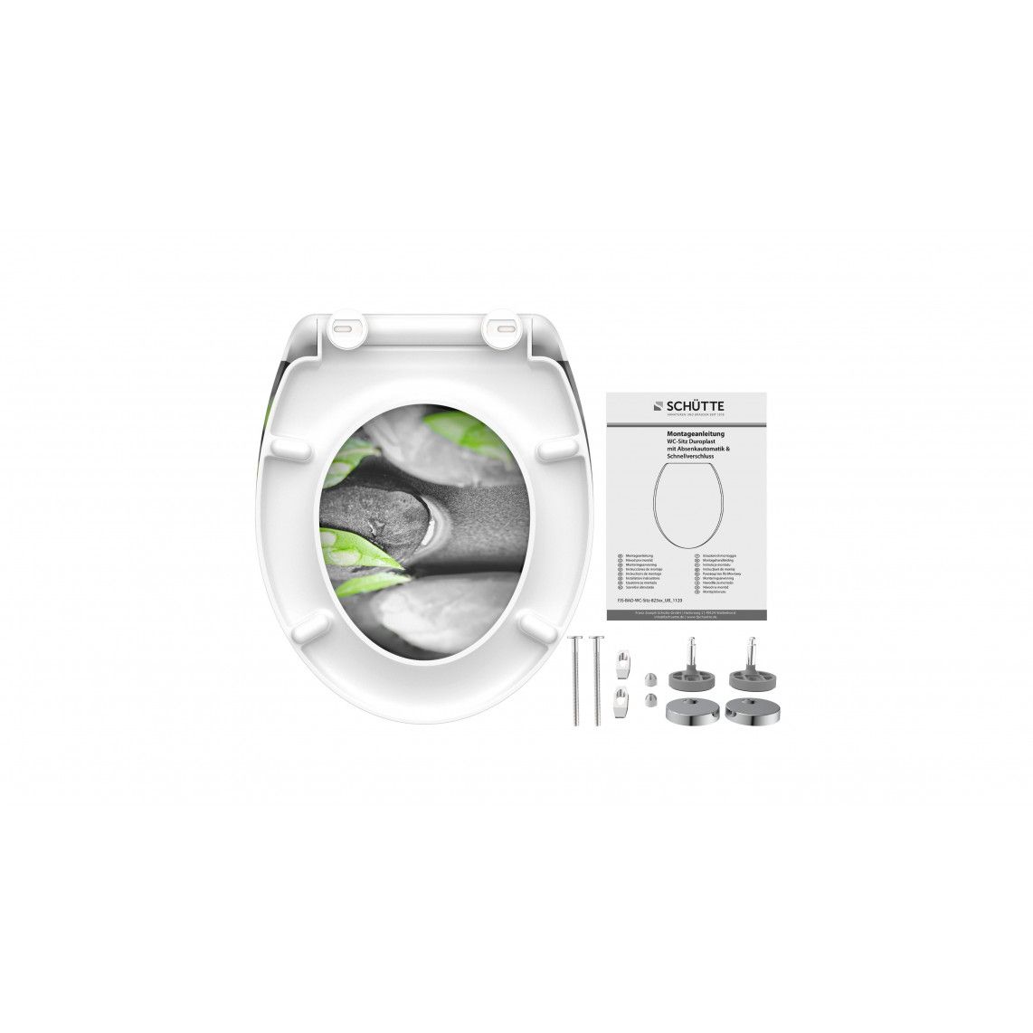 82374 abattant WC en Duroplast STONE, avec frein de chute et déclipsable vue 6