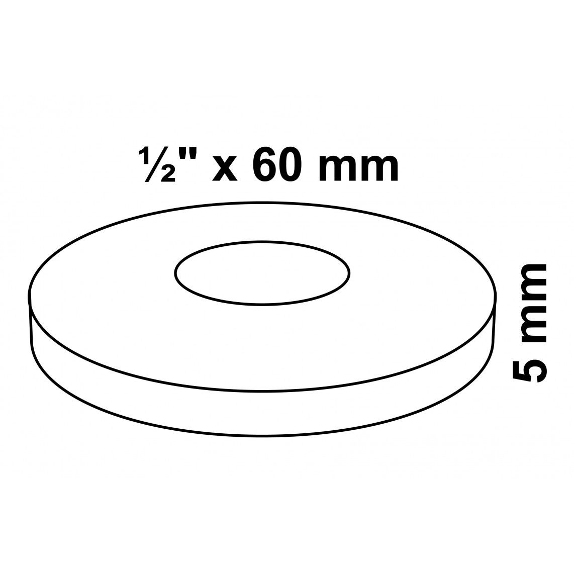 988132148 Tap rose, chrome, 1/2" x 60 mm x 5 mm vue 2