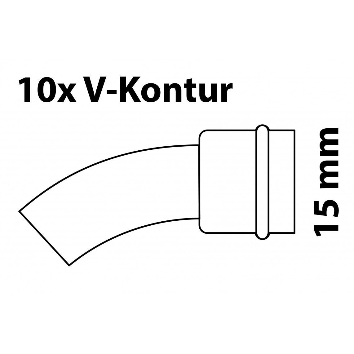 988613264 CU arc 45°, vierge, 15 mm, 1 manchon, (P5040) (10x) vue 2