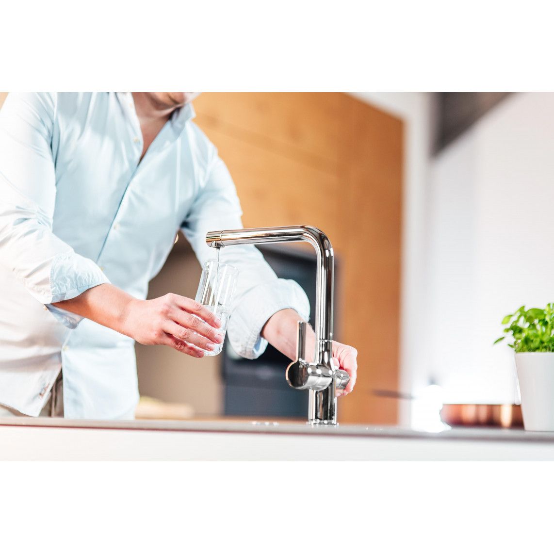 99800 AQUASTAR PRO drinkwater keukenkraan met filtersysteem, chroom vue 5