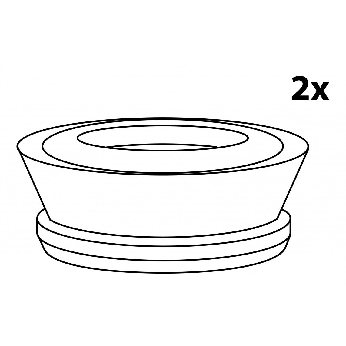 98991108 vervang afdichting, voor snelfitting (2x) vue 2