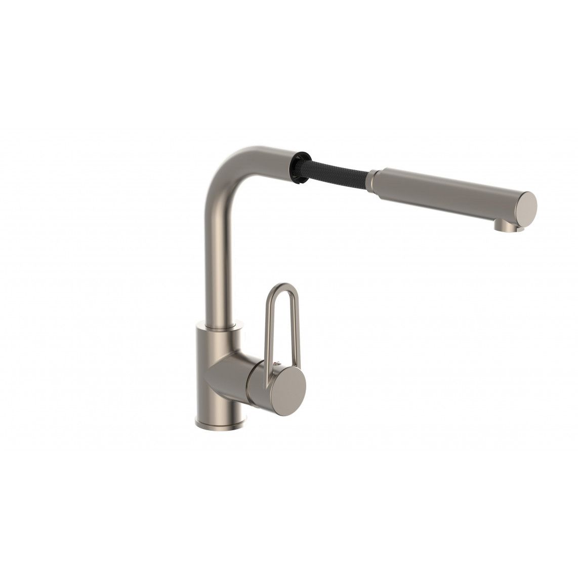 26238 DESIGN RING Keukenkraan, RVS, met uittrekbare vaatdouche vue 3