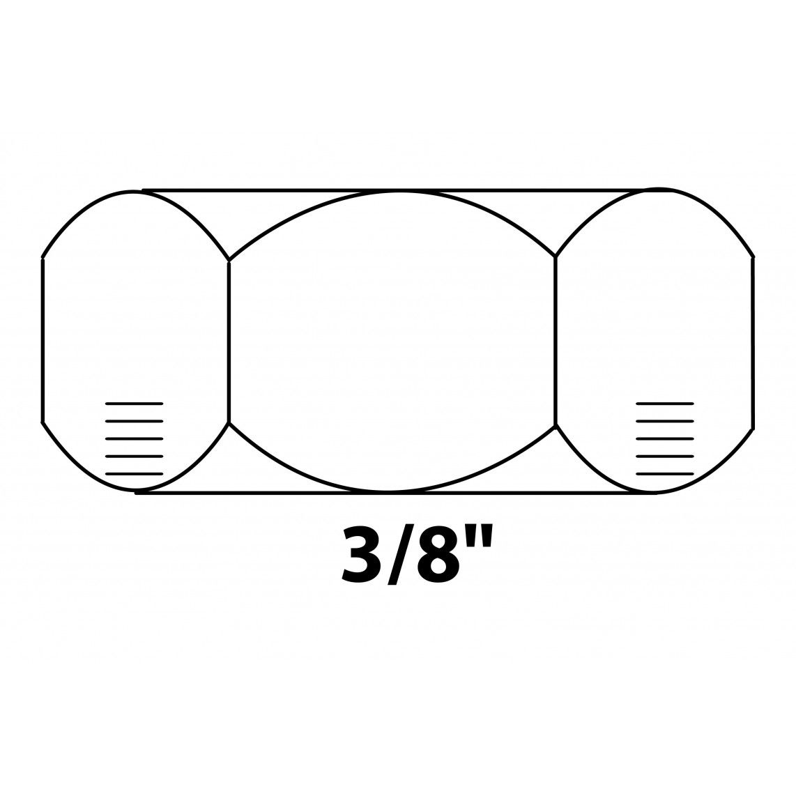 989431355 MS eindkap, blanco, 3/8"BI vue 2