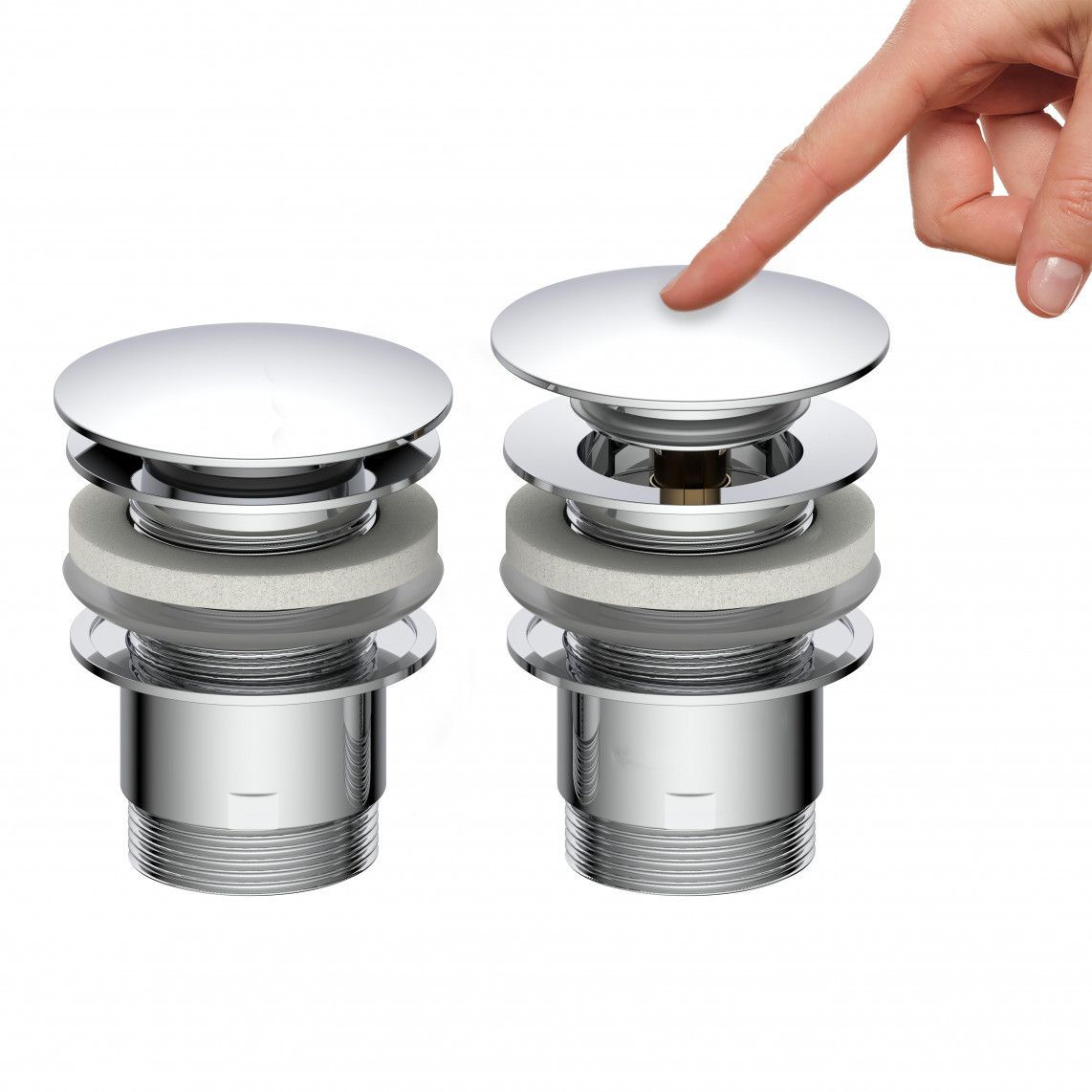98807330 DAV-1WK vanne d'évacuation, chromé, 1 1/4" x 65 mm vue 7