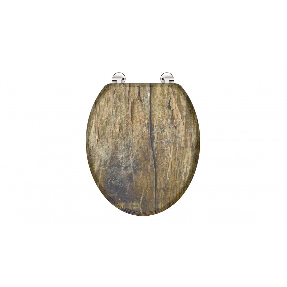 80024 MDF Toilet seat SOLID WOOD vue 2