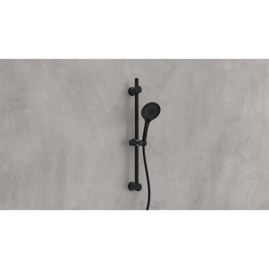 64926 RAVEN doucherail set, mat zwart vue 2