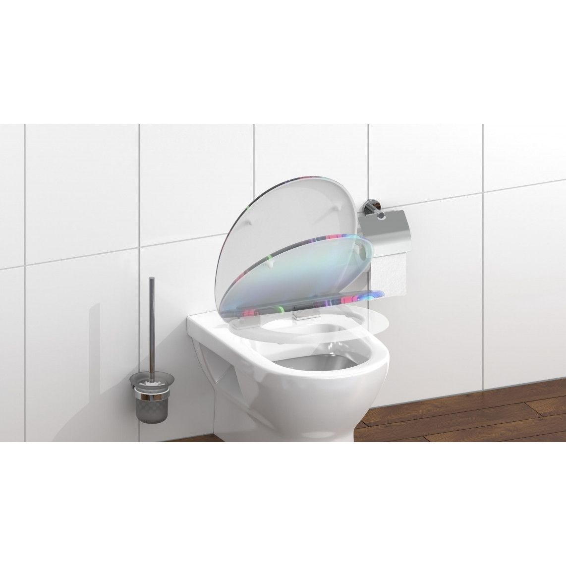 82191 abattant WC en Duroplast, NEON PAINT, avec frein de chute vue 9