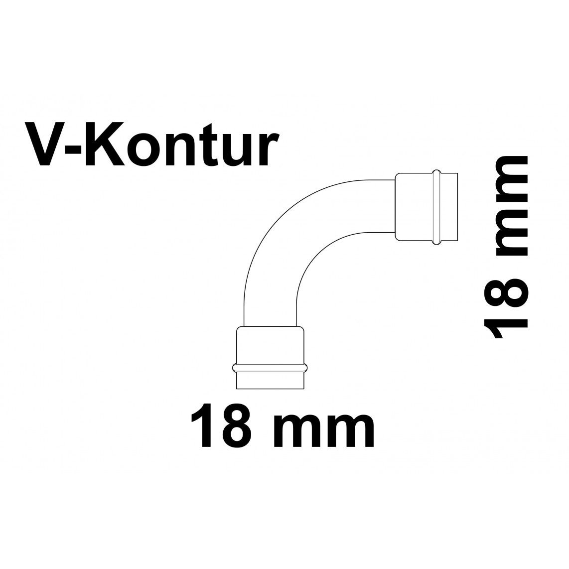 988610354 CU arc 90°, vierge, 18 mm, 2 manchons, (P5002) vue 2