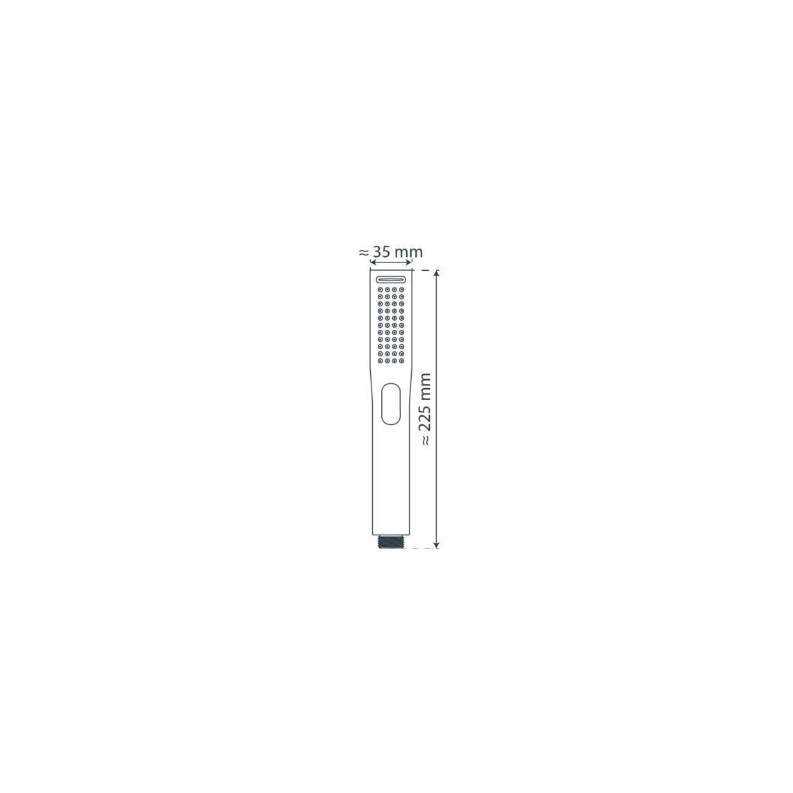 60700 BELLAQUA Hand shower, chrome vue 2