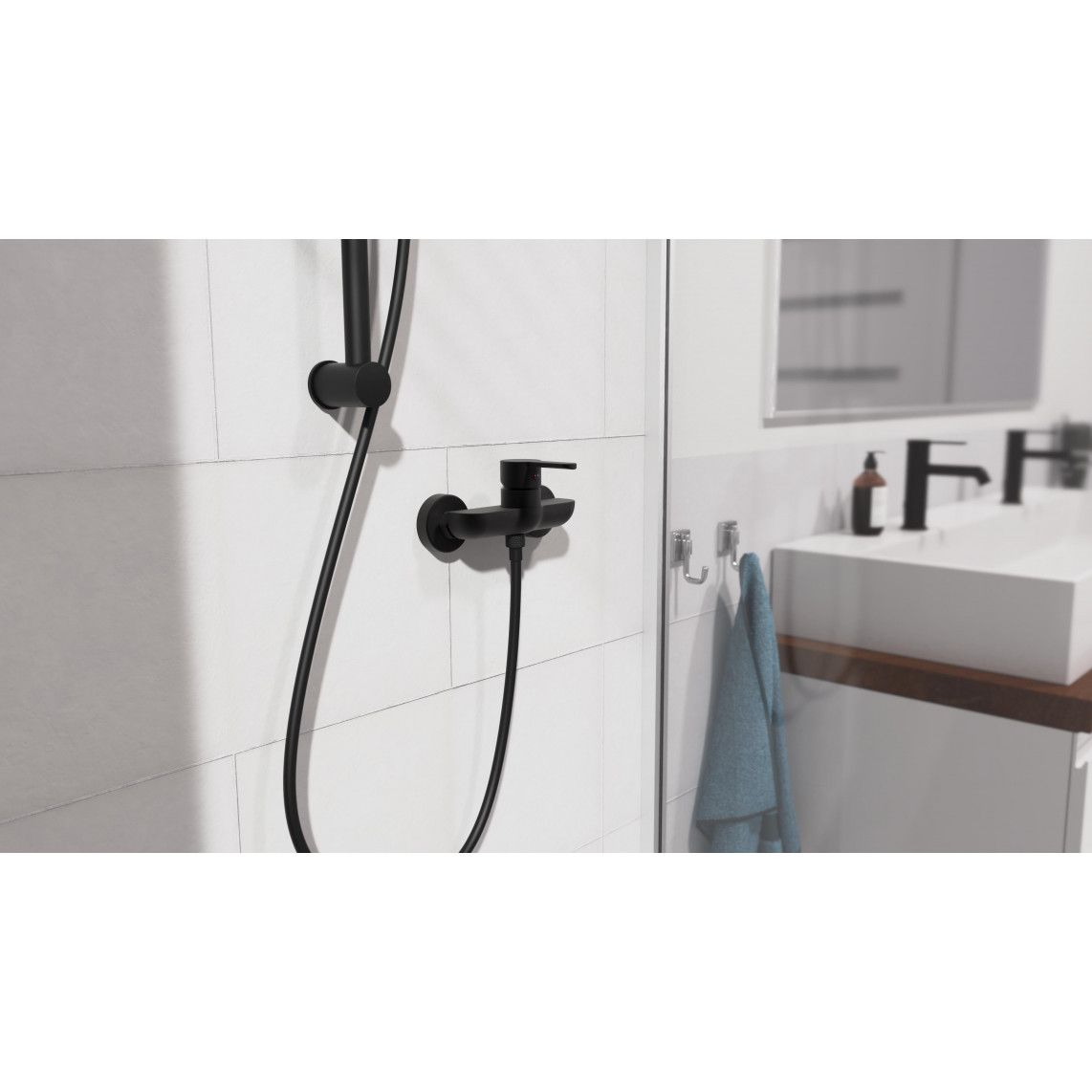 44406 DENVER Mitigeur douche, noir mat vue 11
