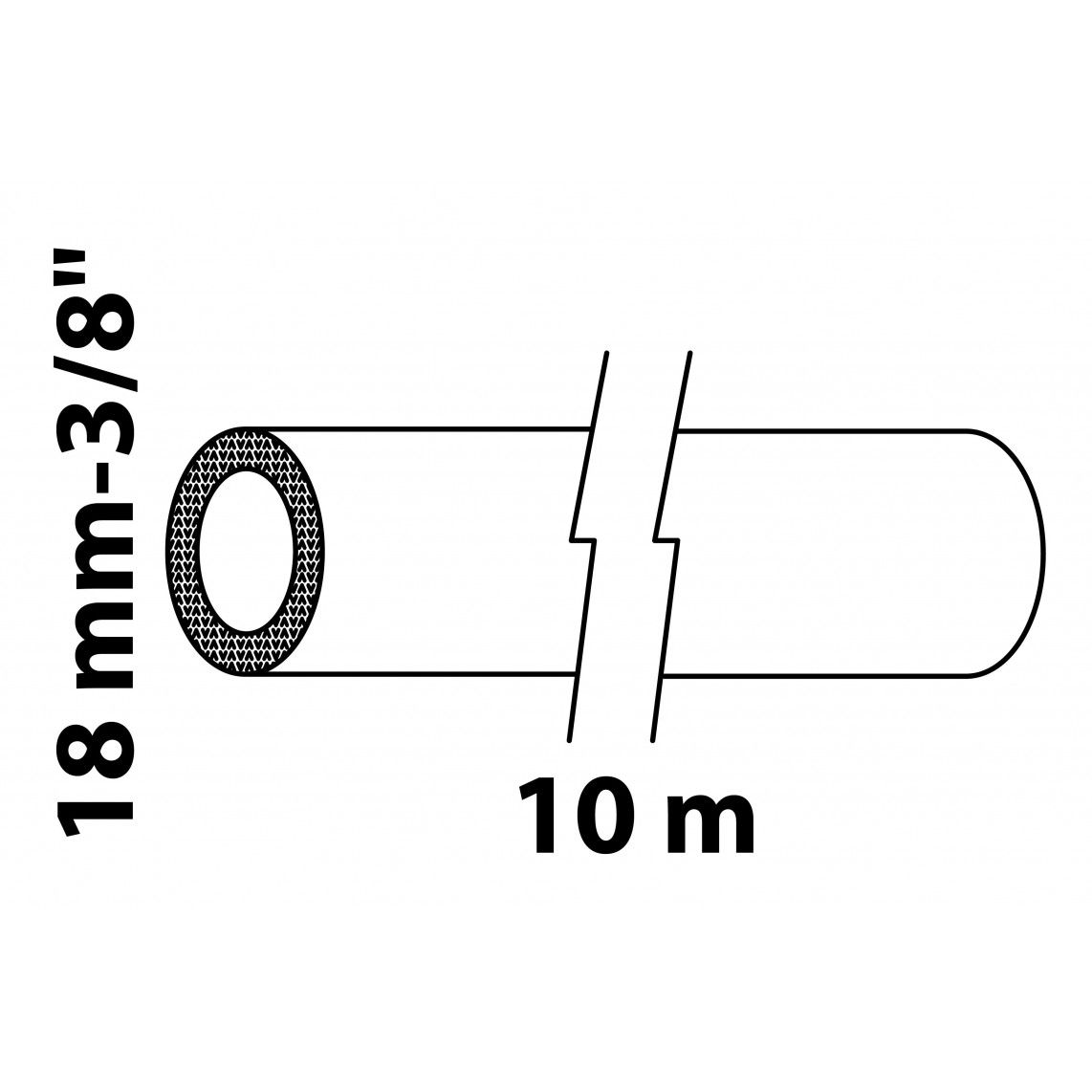 98930610 buisisolatie, rol 10 m, voor buis 18 mm vue 2