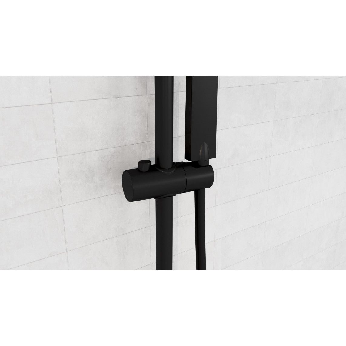DX12004BL EASY ENERGY Set douche de pluie, noir mat vue 8