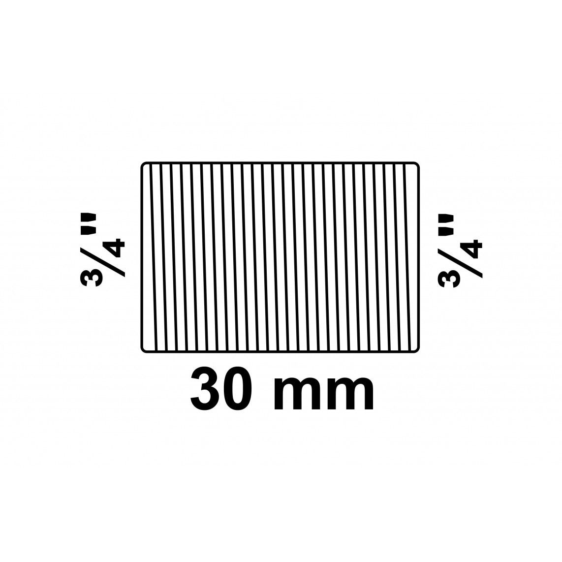 989764255 FM joint de siphon fileté, galvanisé, 3/4" M x 30 mm, (531) vue 2