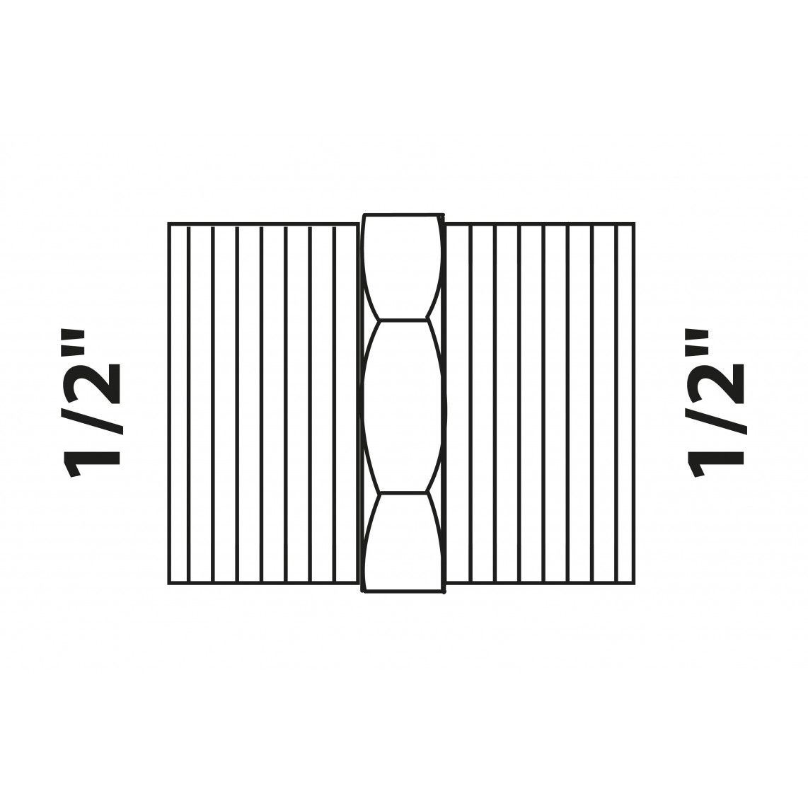 988951213 BR mamelon double, vierge, 1/2" M, (3280) vue 2