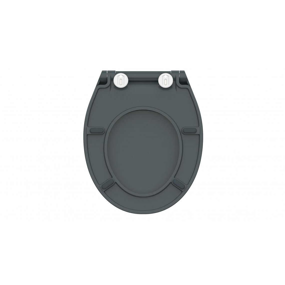 82704 abattant WC en Duroplast SLIM ANTHRAZIT, avec frein de chute et déclipsable vue 6