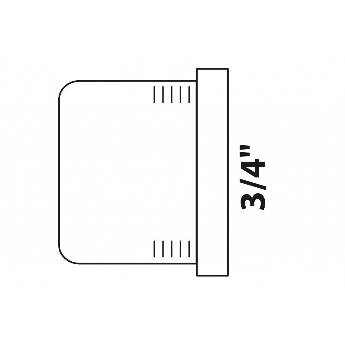 988959313 BR bouchon, vierge, 3/4" F, (3301), vue 2