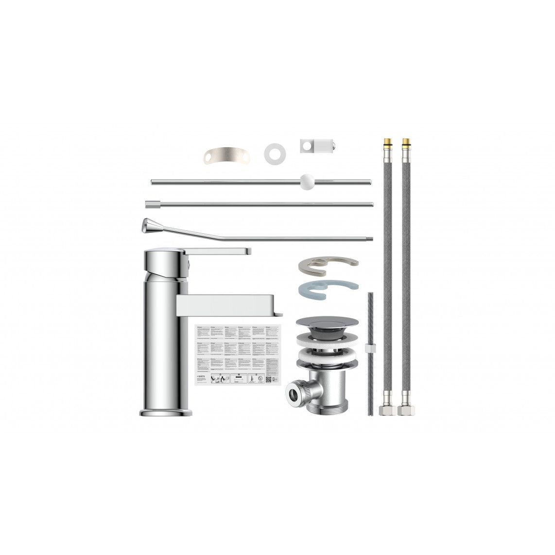 26110 NIAGARA Wastafelkraan, met waterval uitloop, chroom vue 4