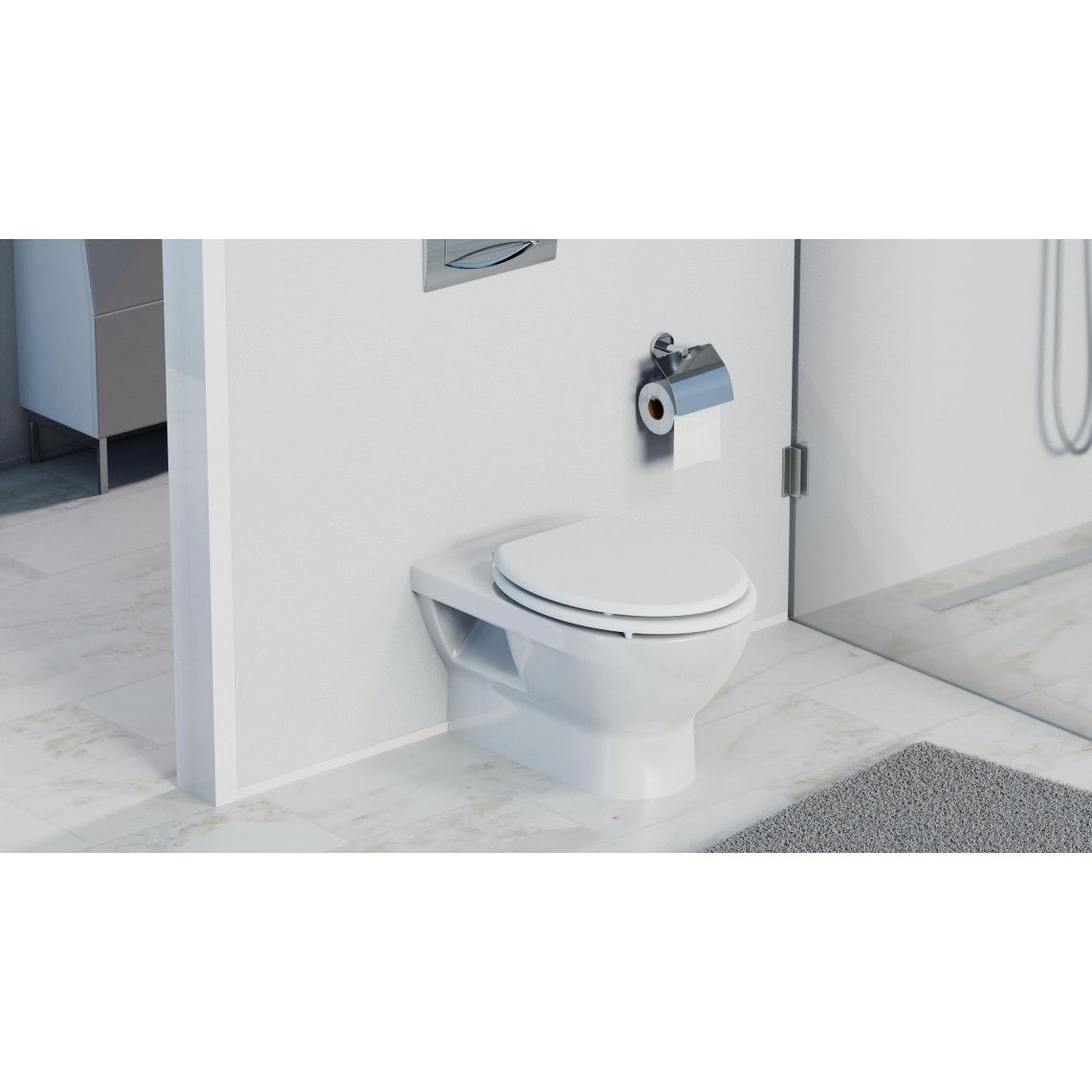 84000 abattant WC avec noyau en bois WHITE vue 8