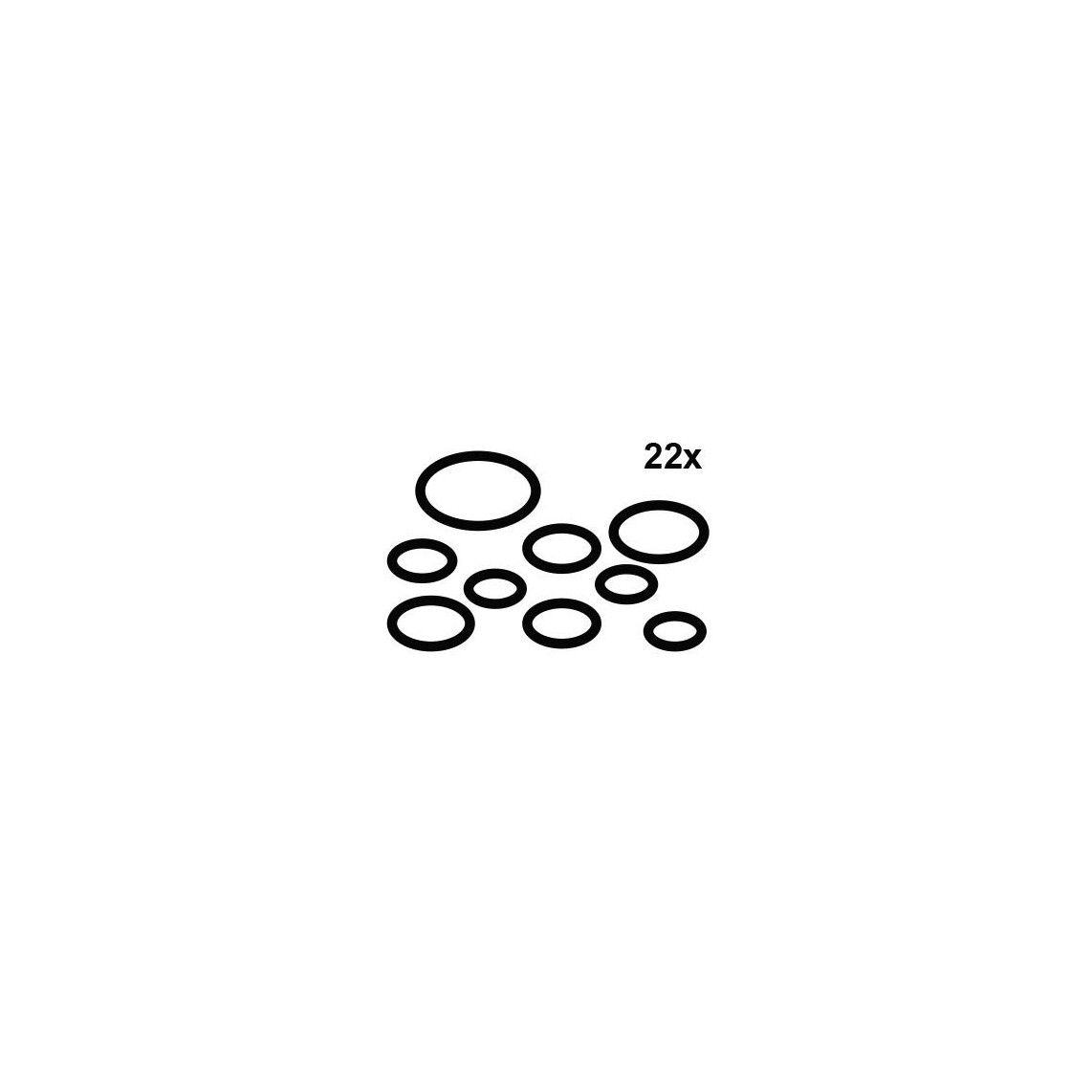 98697290 jeu de joints toriques, Caoutchouc, diverses tailles (22x) vue 2