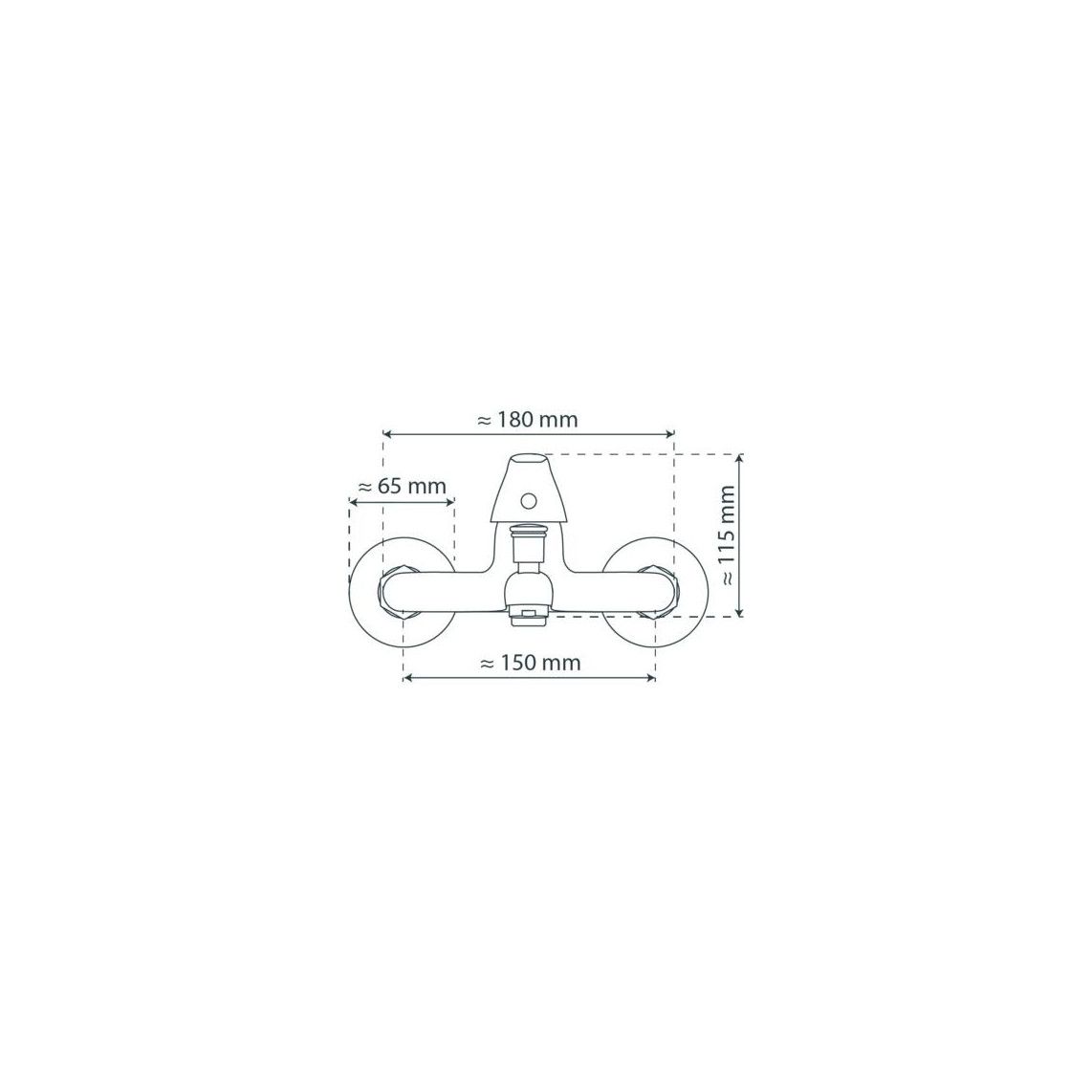 77030 ATHOS Badkraan, chroom vue 6