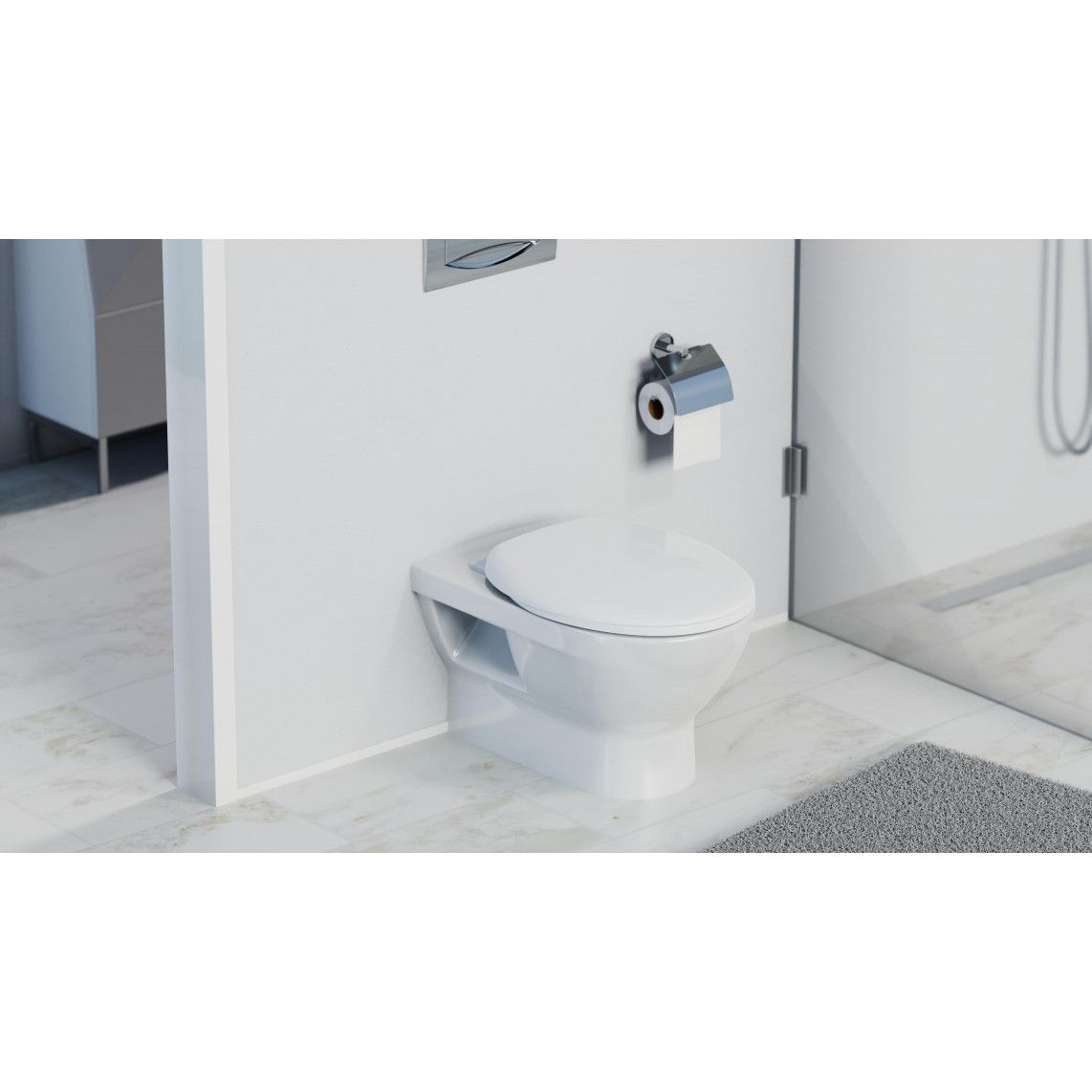 10220 abattant WC en Duroplast, blanc, avec frein de chute vue 10