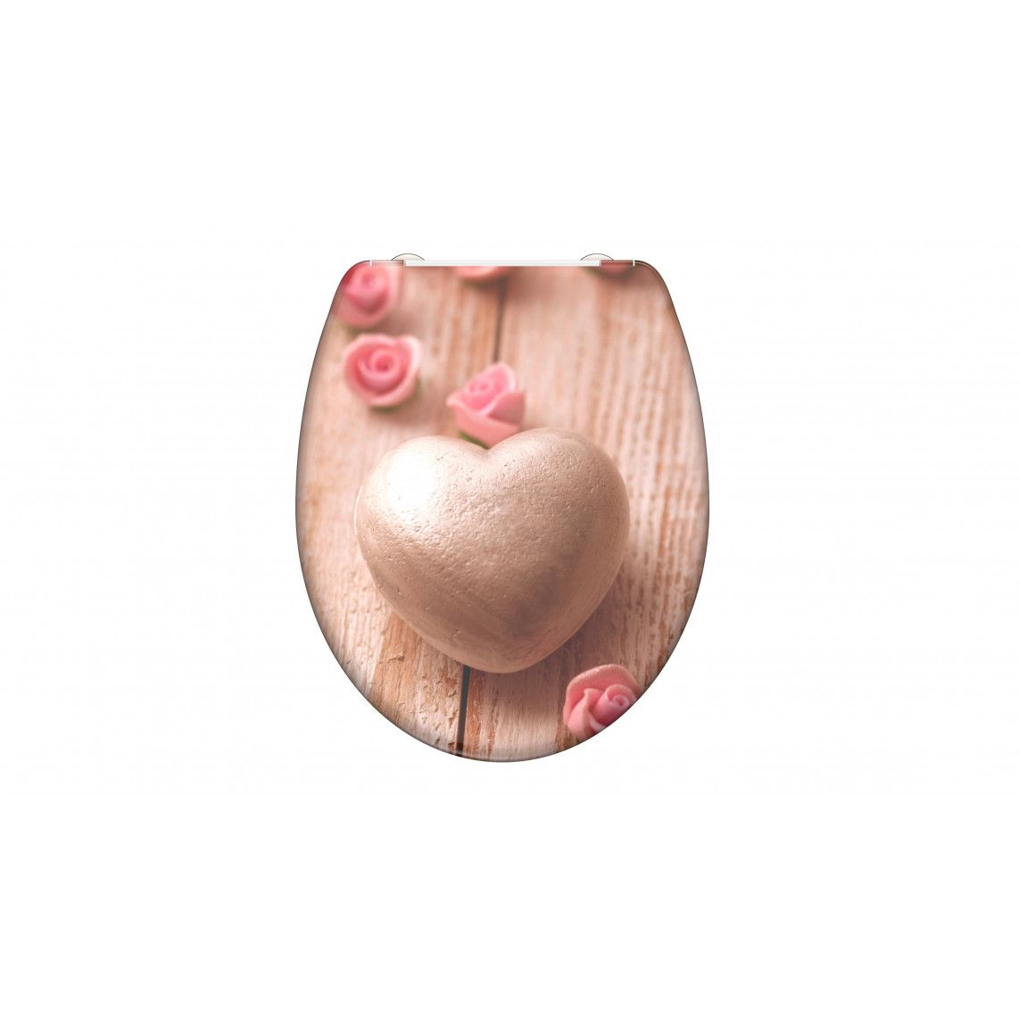 82370 abattant WC en Duroplast ROMANTIC, avec frein de chute et déclipsable vue 10
