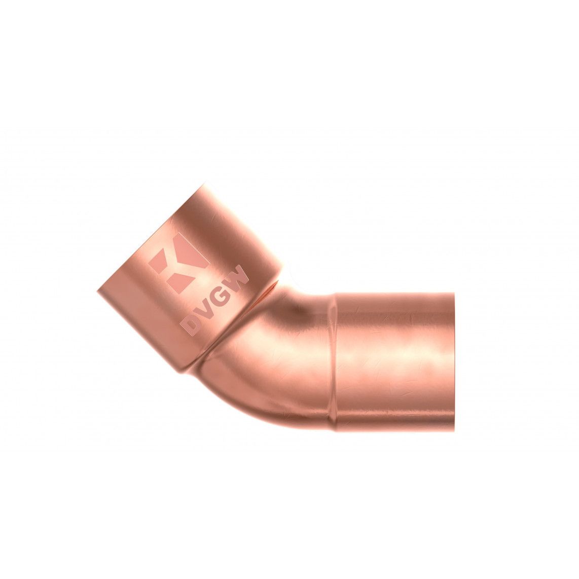 989141017 CU arc 45°, vierge, 12 mm, 1 manchon (5040) vue 2