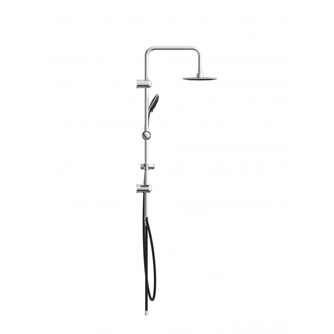 DXLD60088CS DUSCHTRAUM Regendouche set, chroom/zwart vue 4