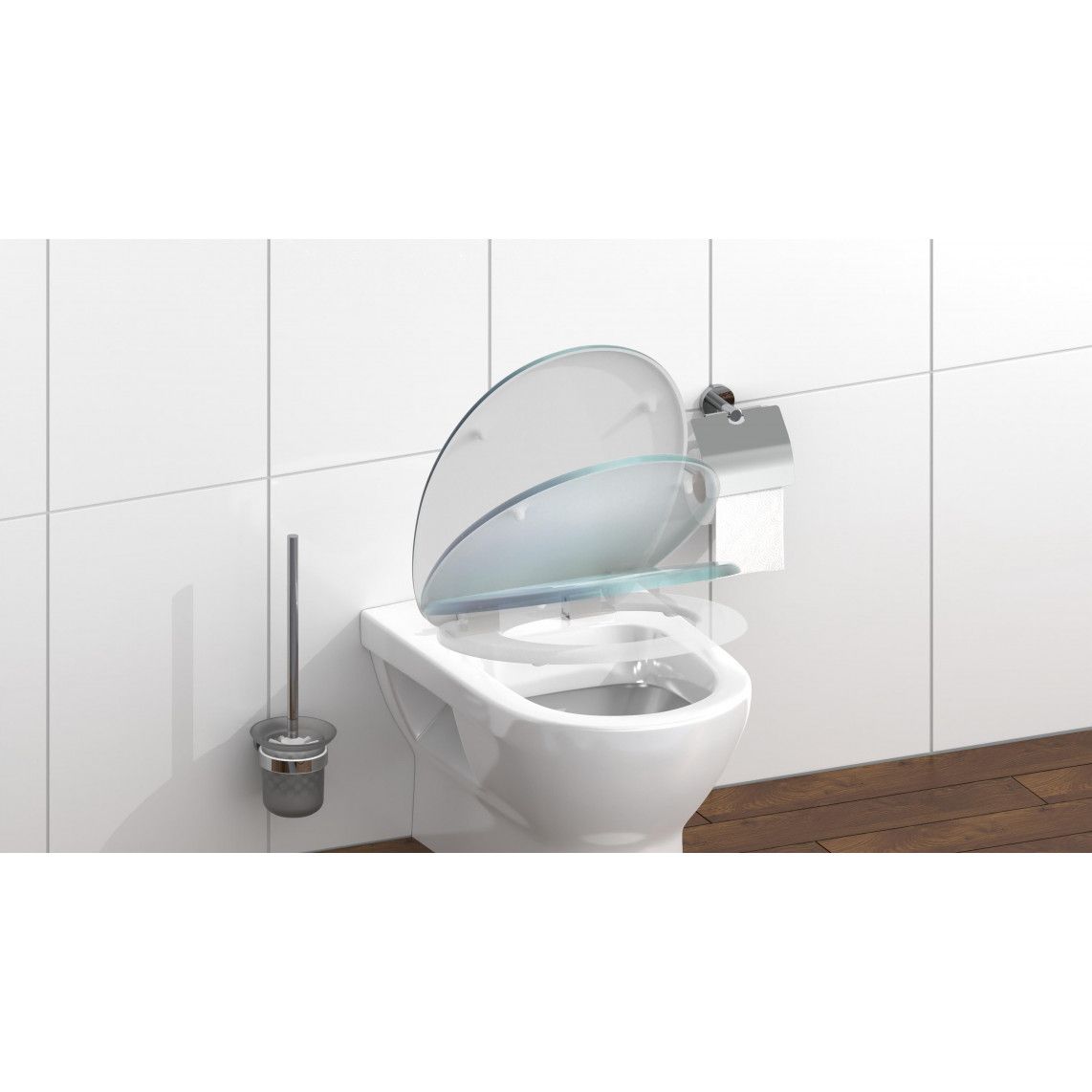 82153 Duroplast WC-zitting FALLEN LEAF, met valrem vue 9