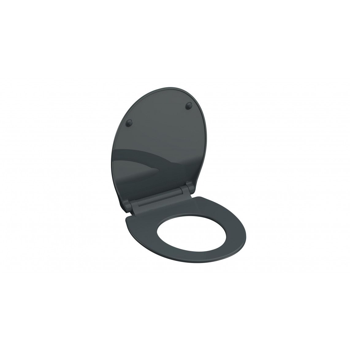 82704 abattant WC en Duroplast SLIM ANTHRAZIT, avec frein de chute et déclipsable vue 4
