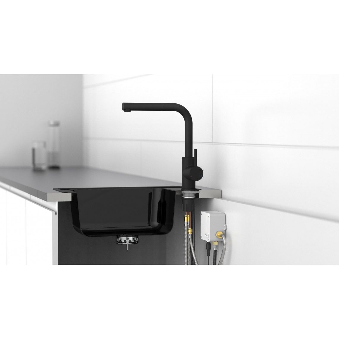 99760 VITAL Sensor sink mixer, black matt, with pull-out spout vue 10