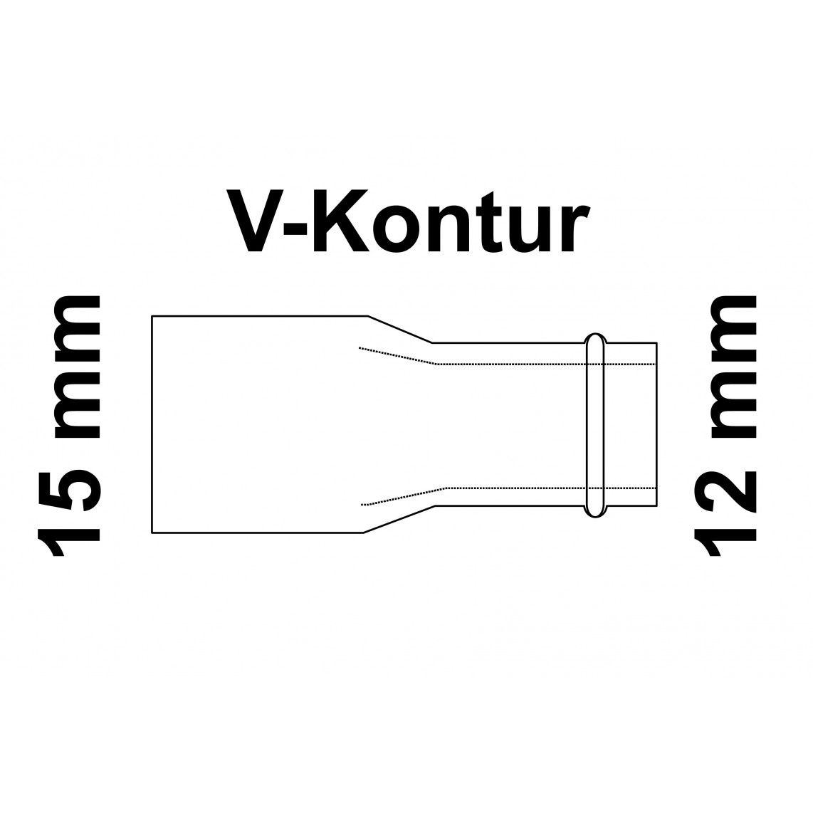 988615254 CU mamelon réducteur, vierge, 15 mmA x 12 mm, 1 manchon, (P5243), vue 3