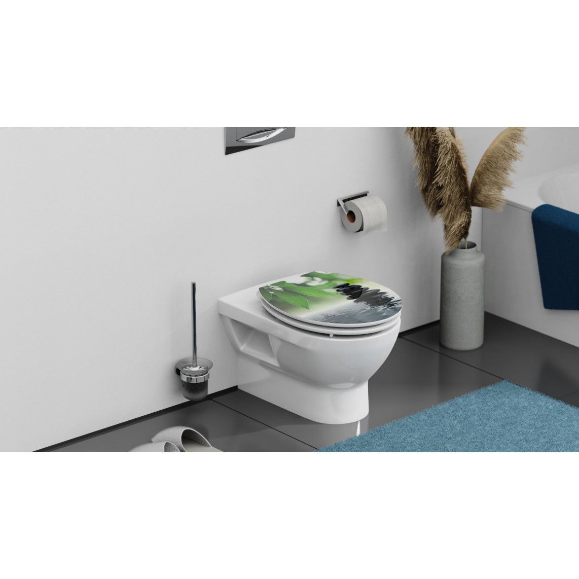 80543 abattant WC en MDF HG OASIS, avec frein de chute vue 10