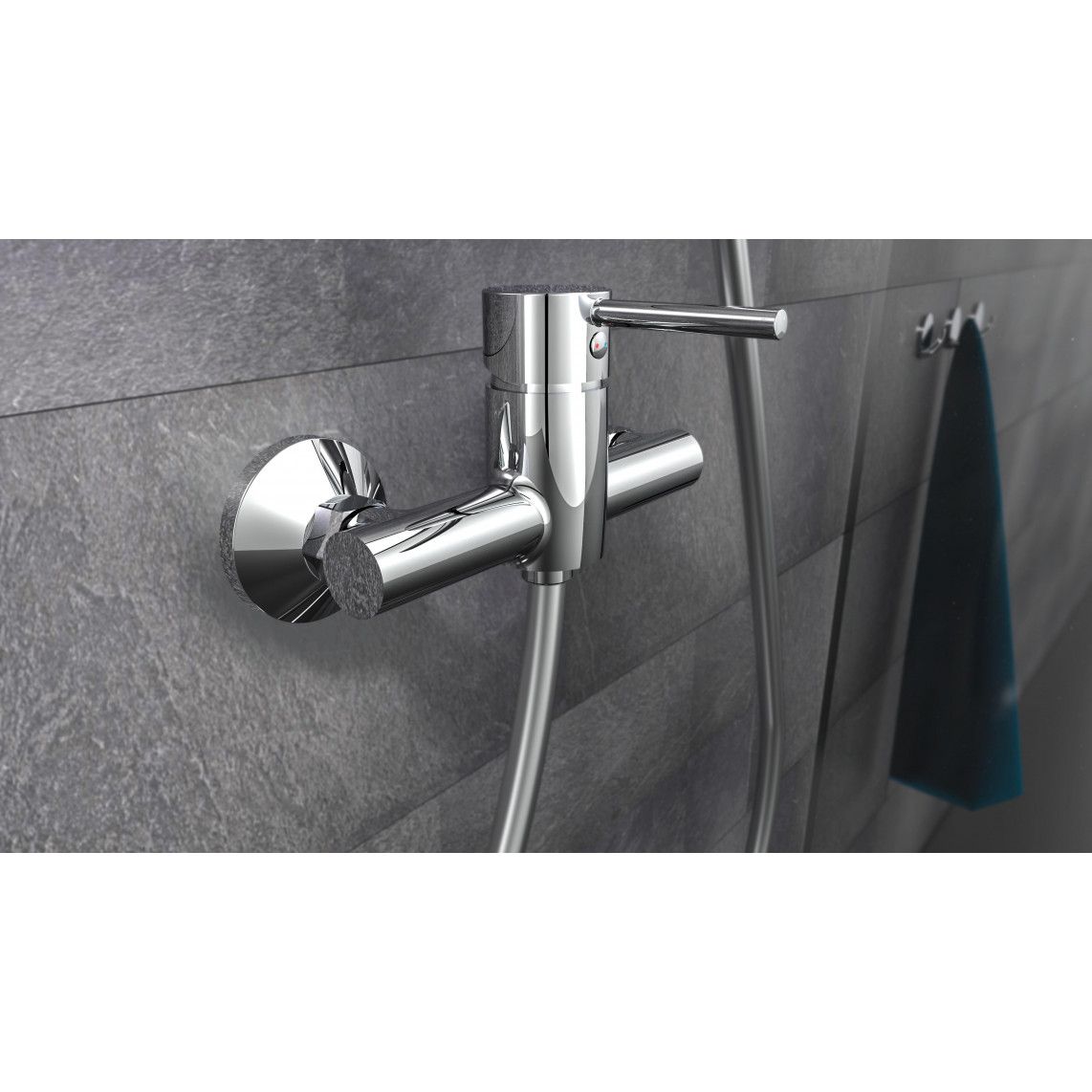 35940 LAURANA Douchekraan, chroom vue 3