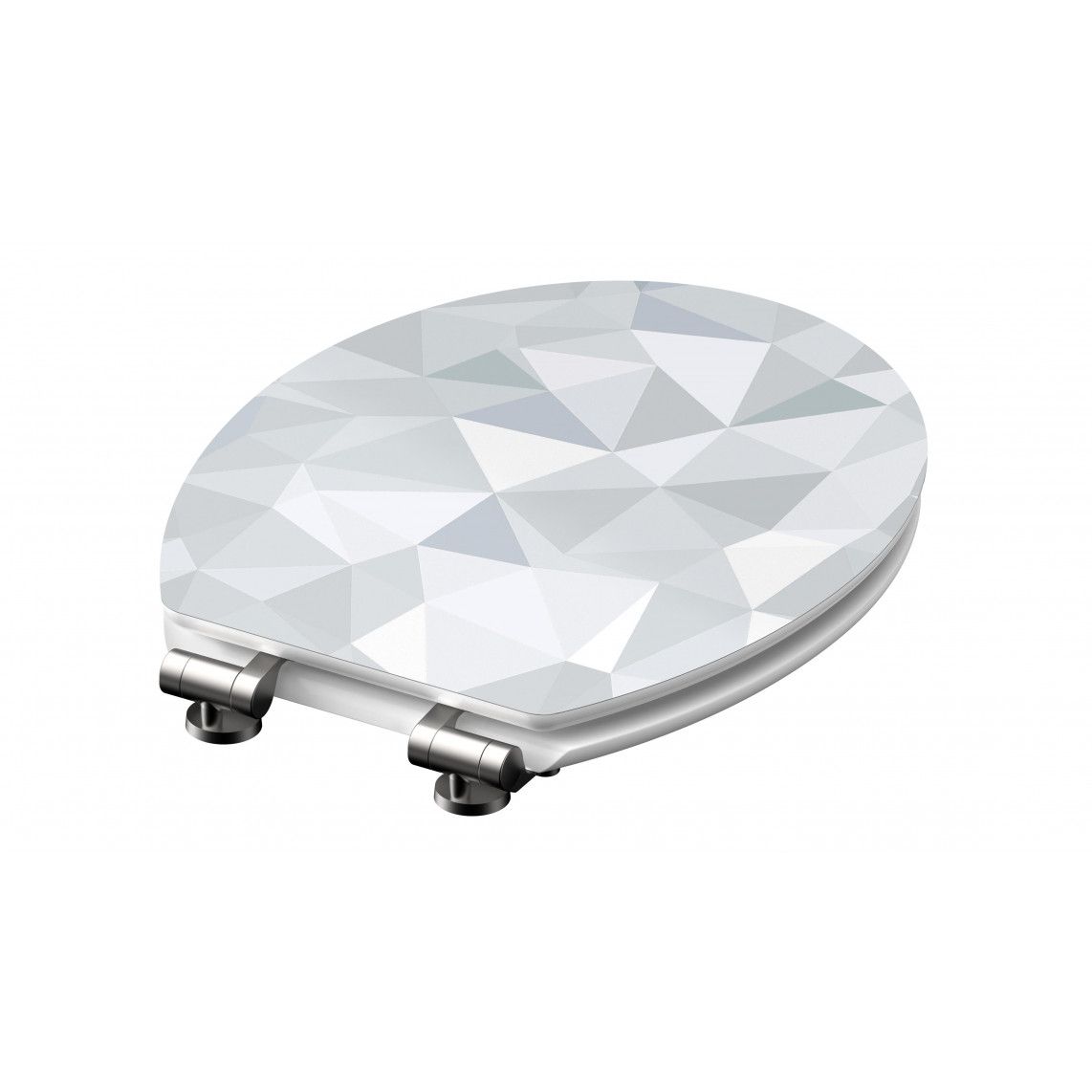 80545 abattant WC en MDF HG DIAMOND, avec frein de chute vue 5