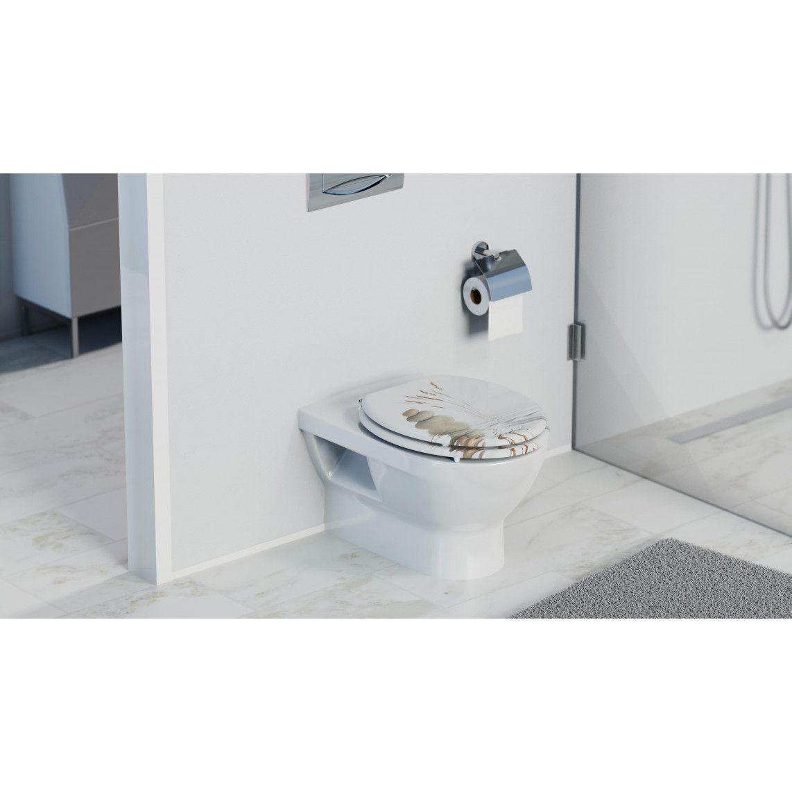 80122 abattant WC en MDF BALANCE, avec frein de chute vue 10