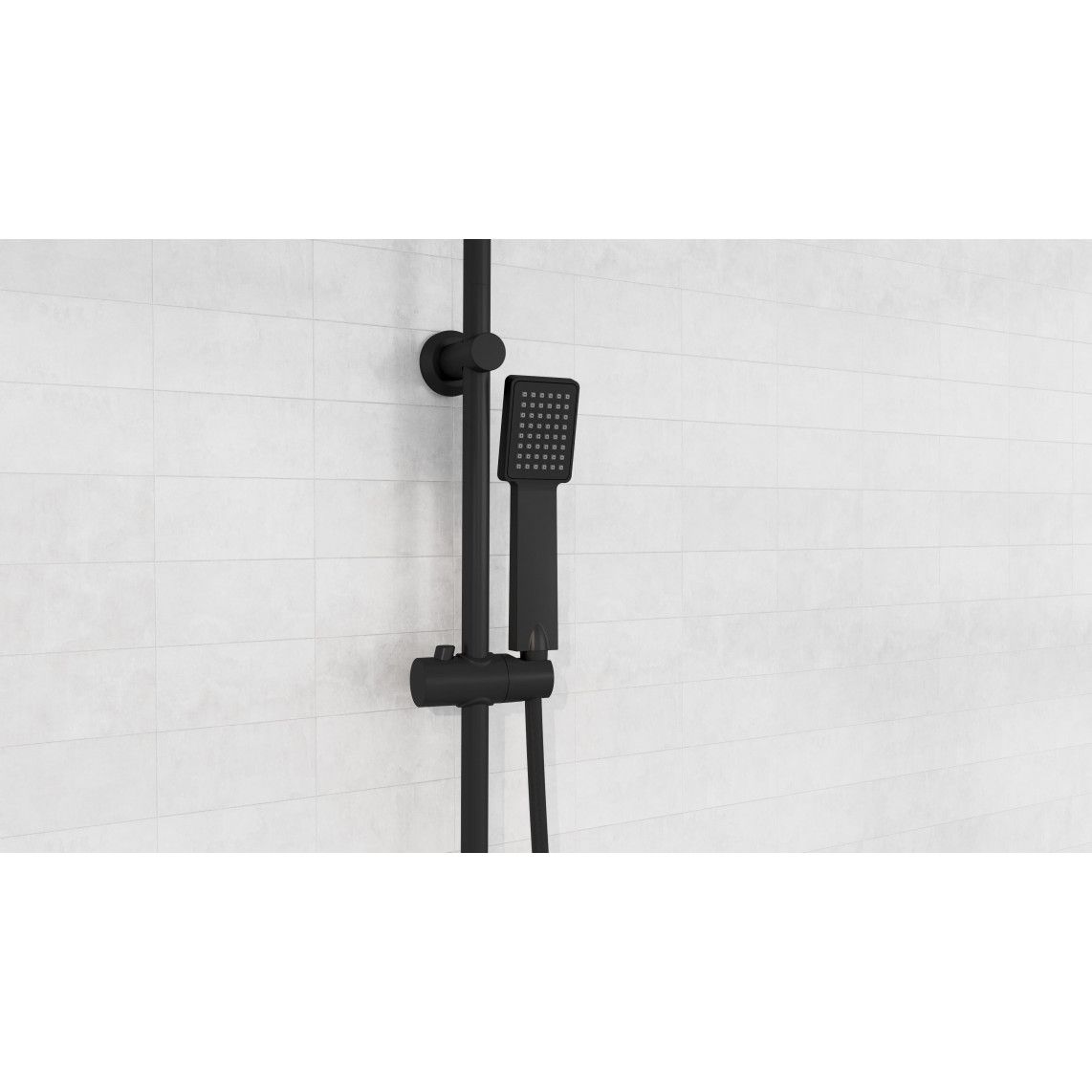 DX12004BL EASY ENERGY Set douche de pluie, noir mat vue 7