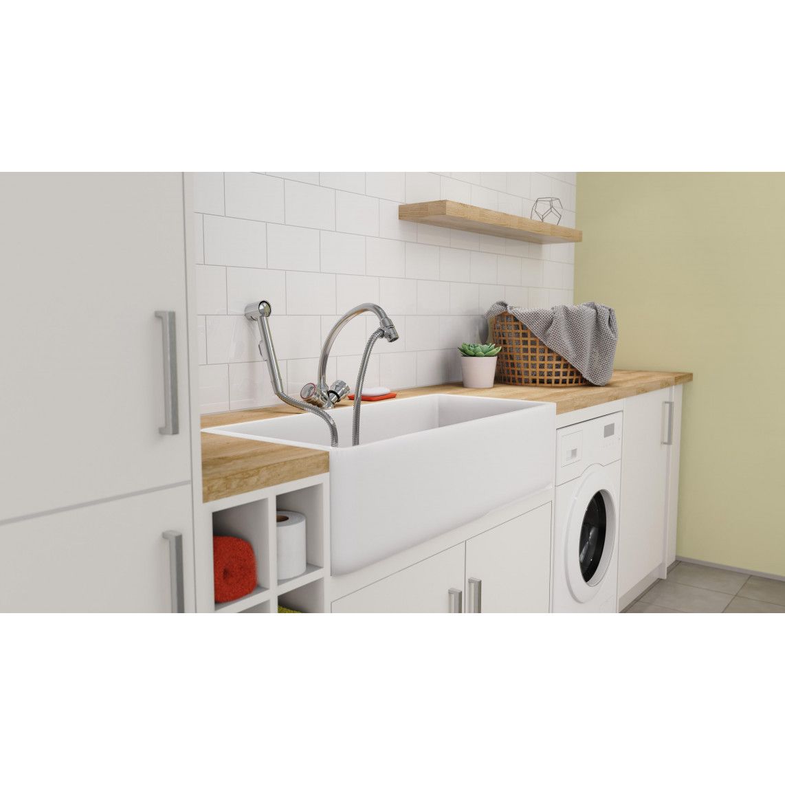 DX22 Wastafel handdouche set, chroom vue 7