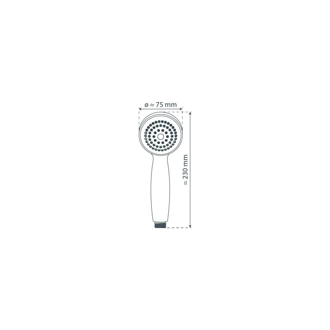 60720 RIMINI Handdouche, chroom vue 2